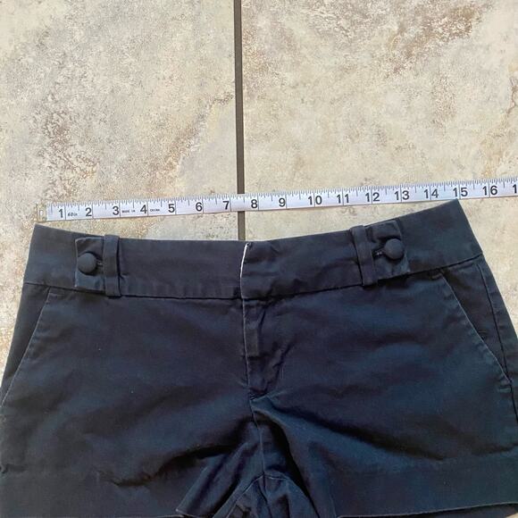 Banana Republic Black Cotton Blend Shorts size 2 - Picture 4 of 13